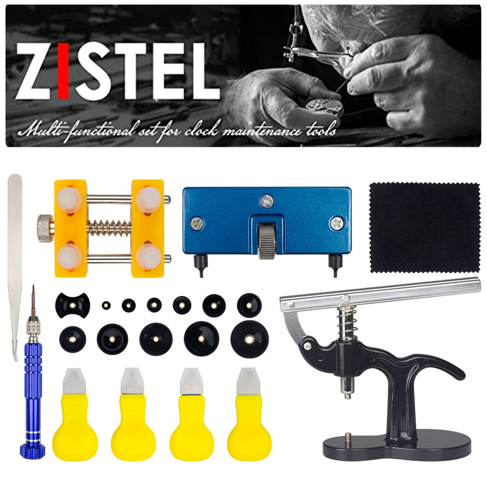 Professional Watch Repair Kit Tool Battery Replace Back Case Opener Remover Set