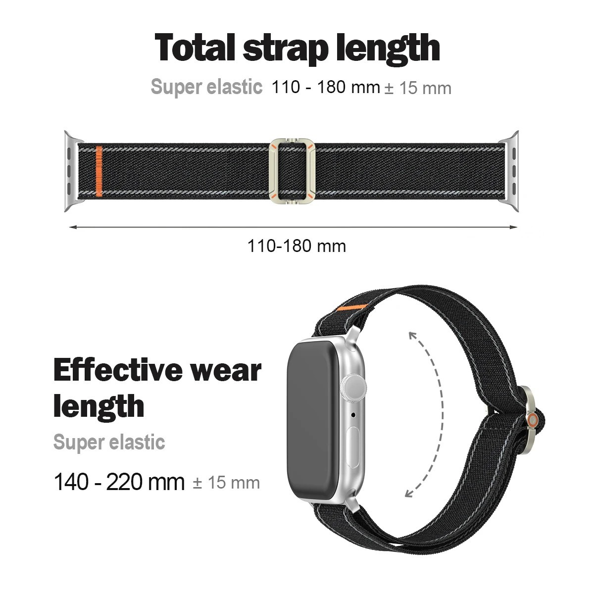 Nylon Strap Band For Apple Watch iWatch Series 10 9 8 7 6 5 SE Ultra 2 38mm-49mm