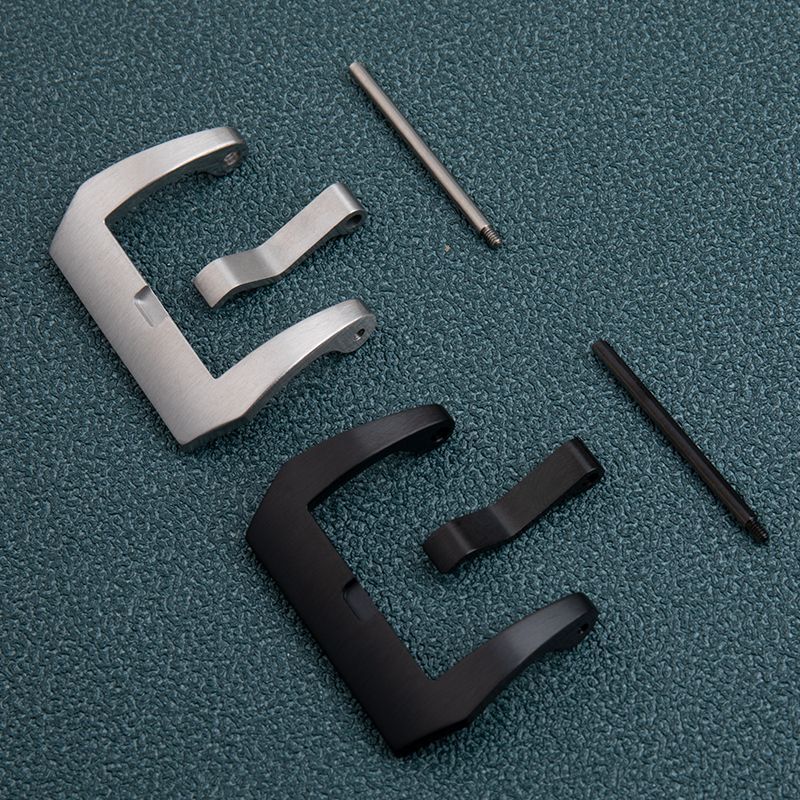 Fit for Panerai Rubber Leather Straps 20 22mm SS Watch Strap Buckle Pin Clasp