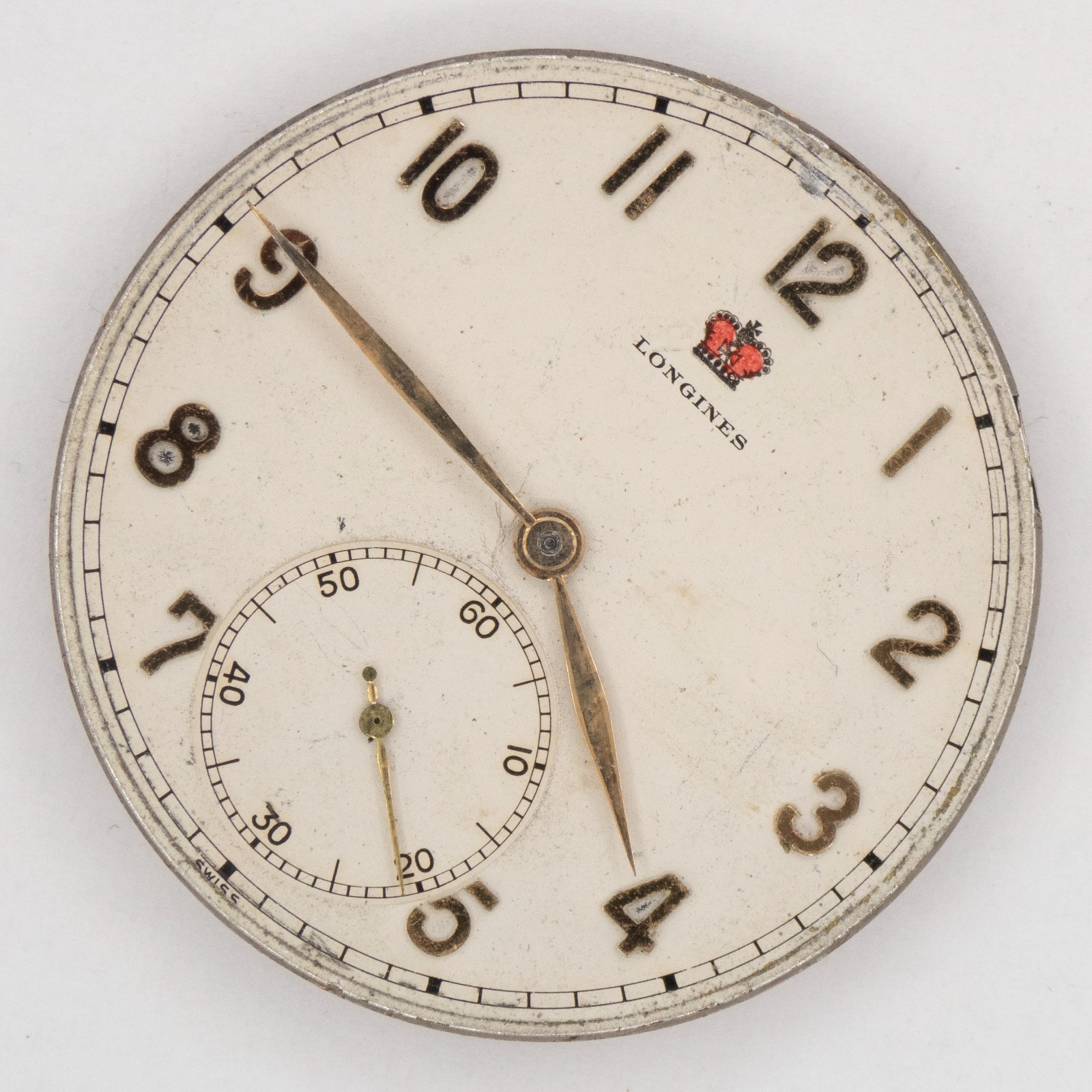 Longines Caliber 17LU 17.95M 17-Jewel Antique Pocket Watch Movement, Runs