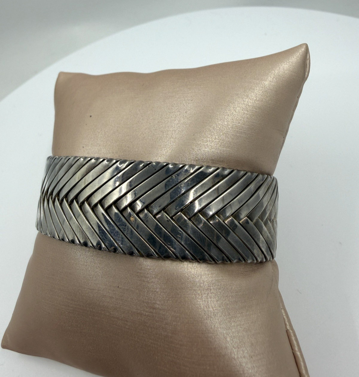 925 Gabriel Ofiesh Woven Cuff Bracelet Size 6.25 32.3 grams