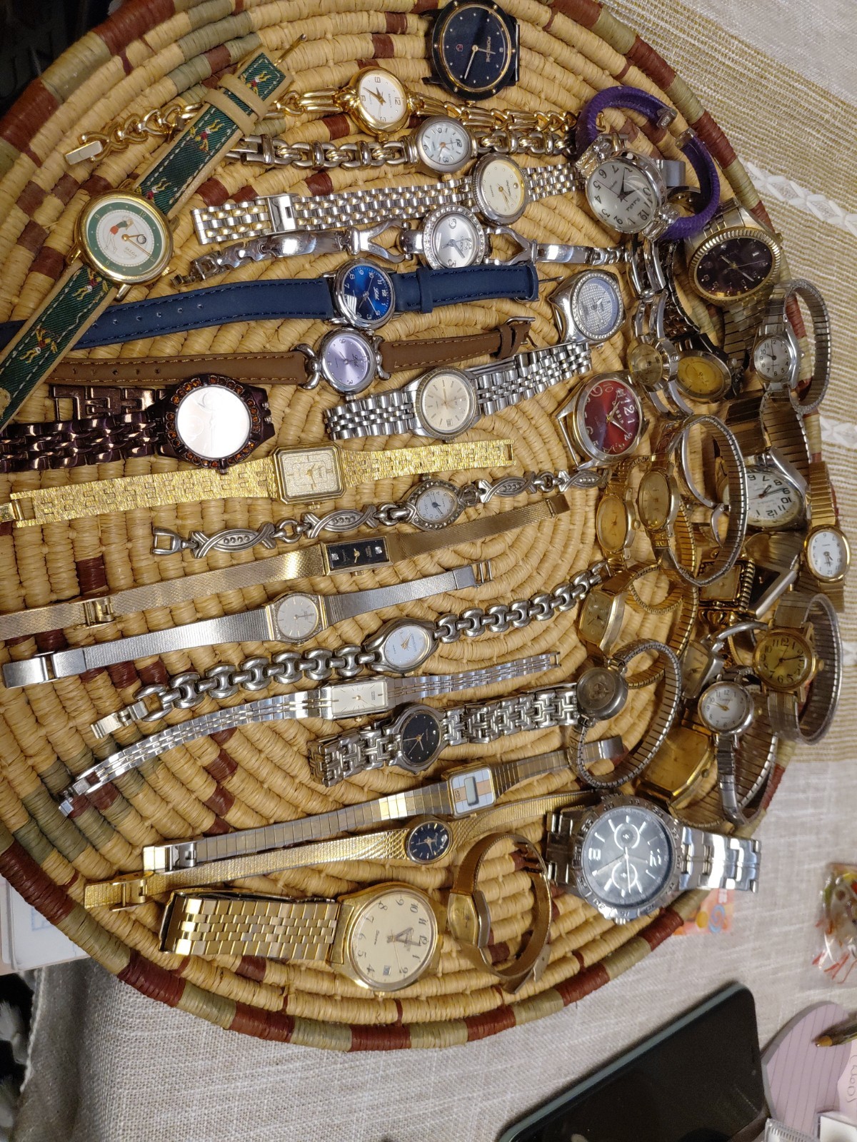 Watch Time Piece Wristwatch Lot Variety Citizen,timex,consort,seiko,armitron Etc