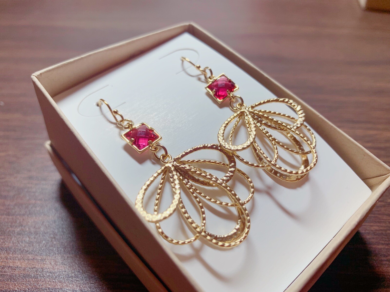 Handmade Multi Choose Korean Style Earrings With Glass Or Pearl (14KT Gold Hook)