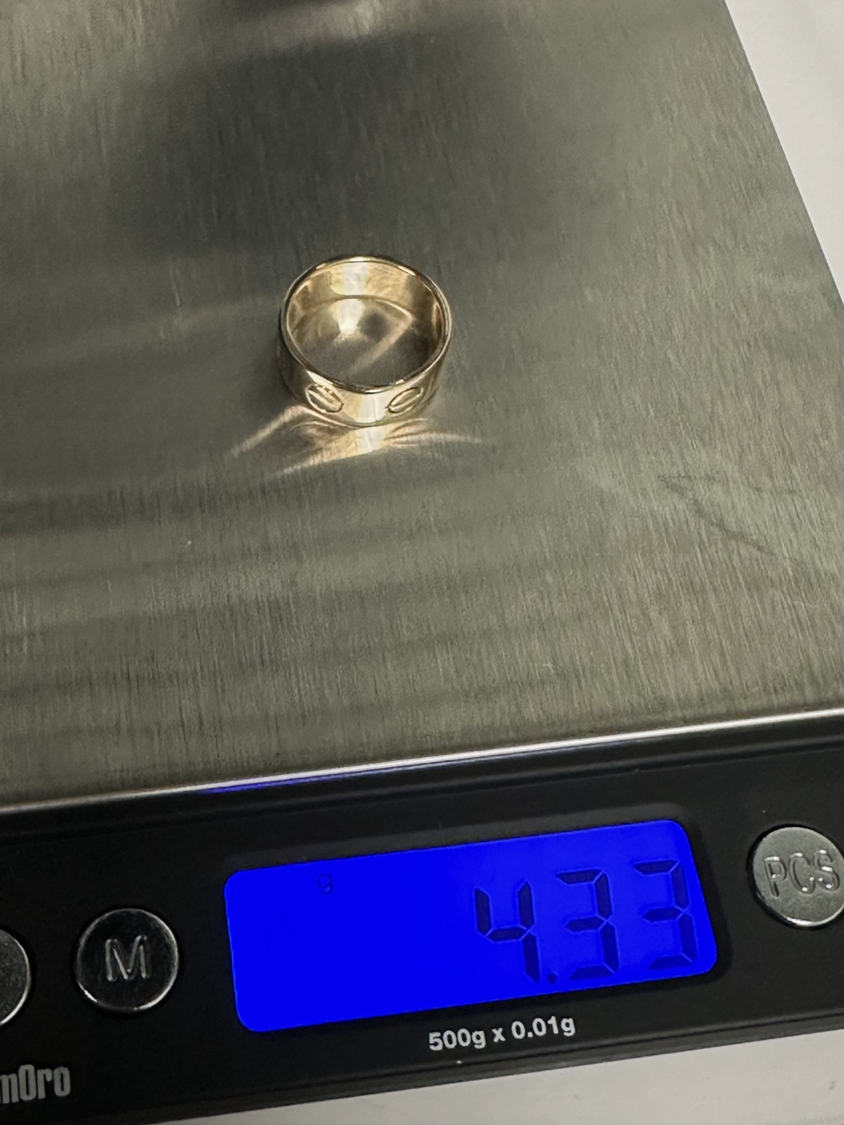 18k Yellow Gold Classic Luxury Screw Motif Ring Band 2.80dwt 4.4g