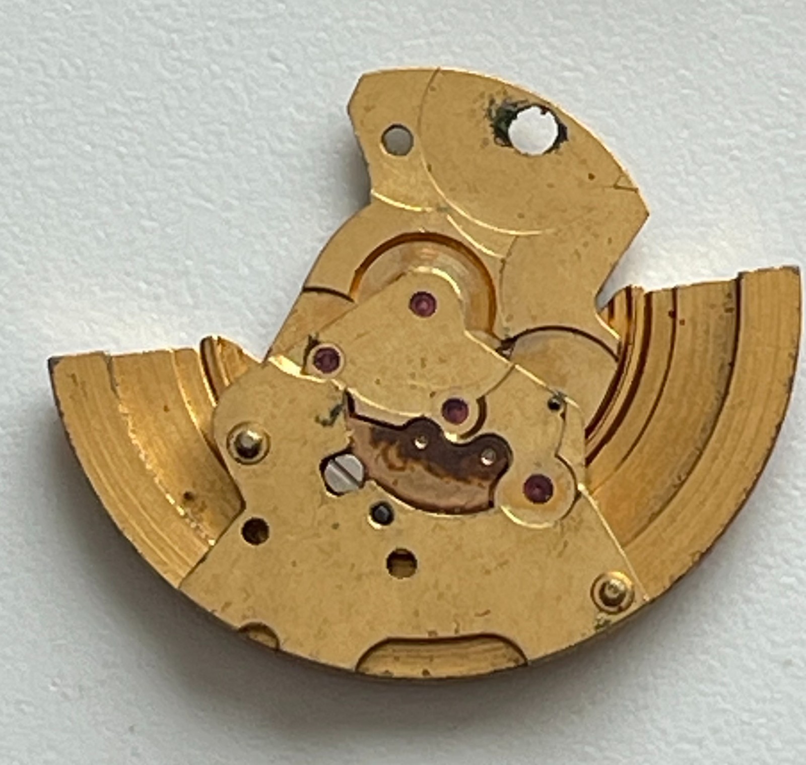 Vintage Bulova Dual Day Automatic Watch Movement N7 Parts Repair 35.6mm Case