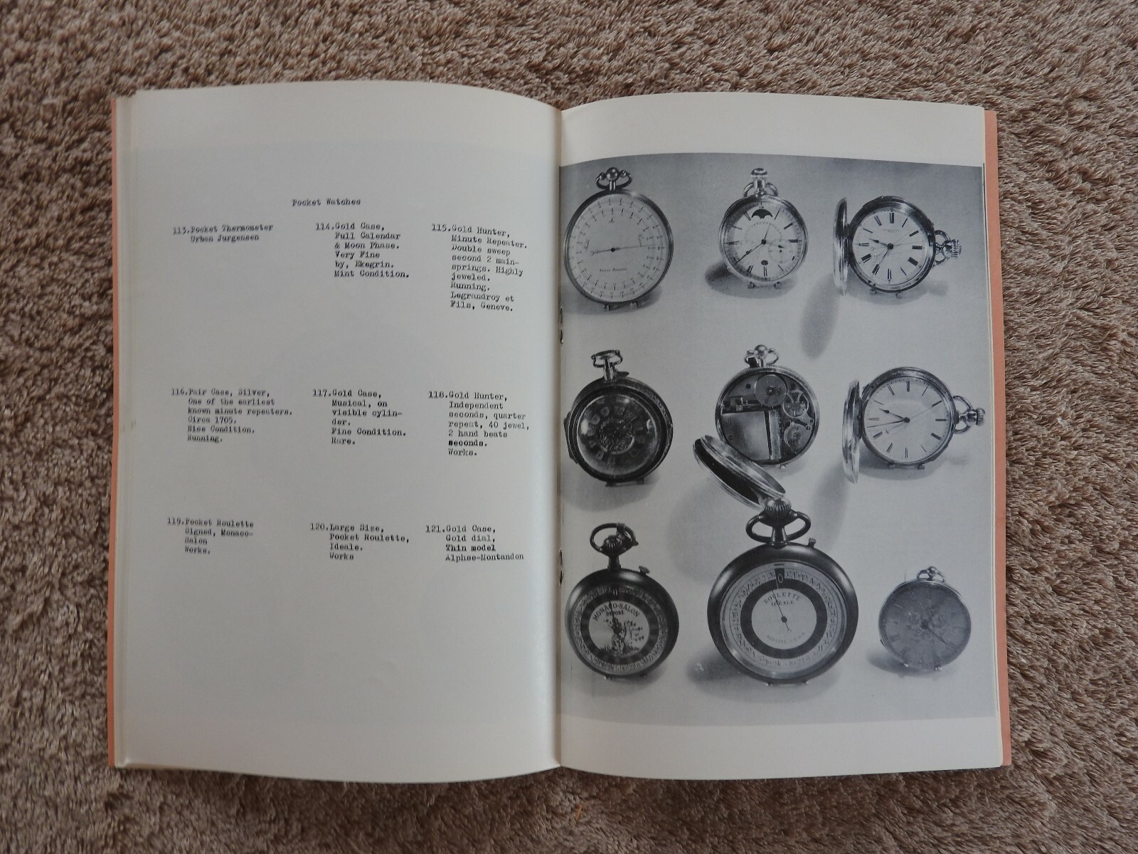 1961 “MR. BARNEY, MASTER HOROLOGIST” POCKET WATCHES 59th ST NEW YORK CITY MINTY