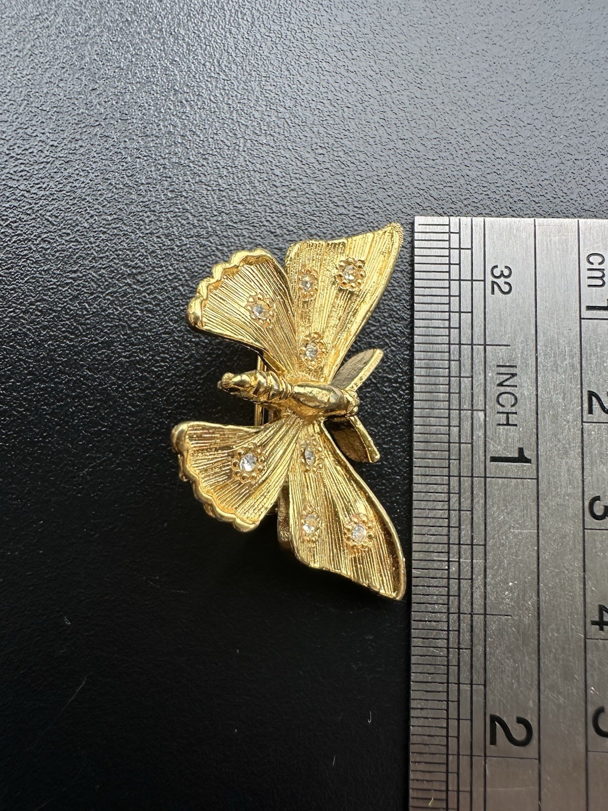 Vintage Gerry’s gold-tone butterfly brooch