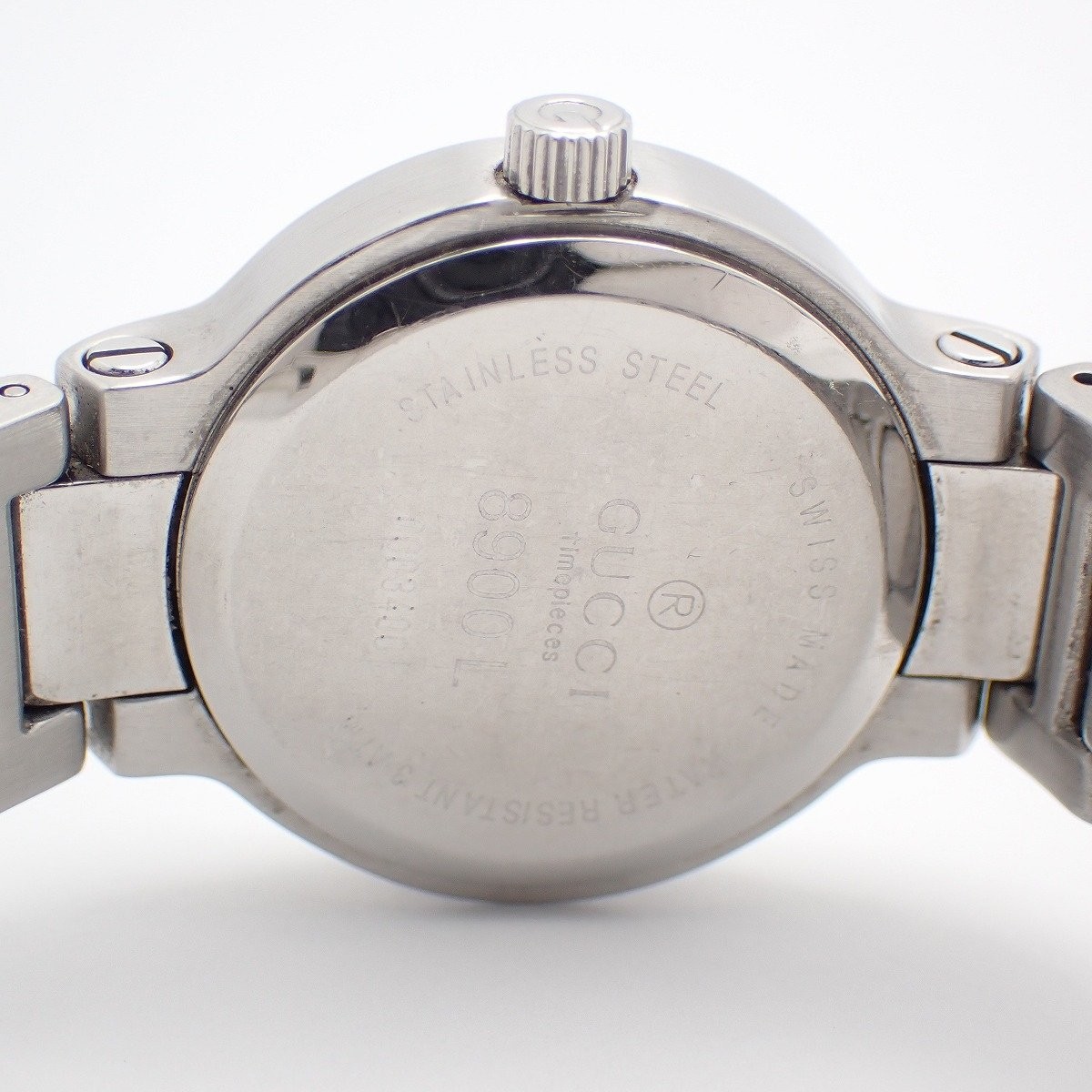 Used Gucci 8900L Quartz Ladies Watch Gray Dial SS Band