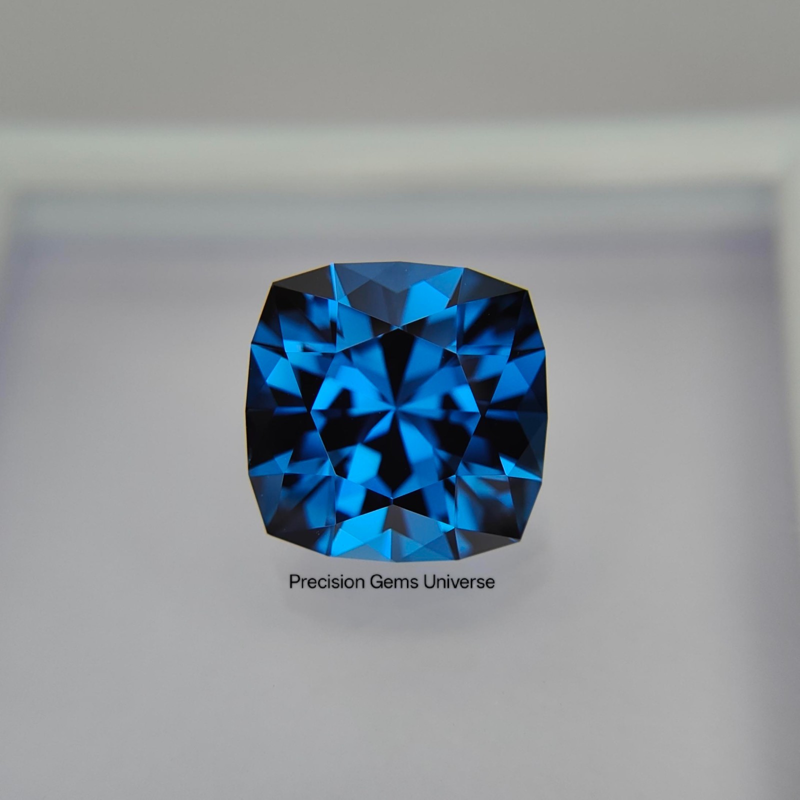 6.85 Ct Lab Pink Blue Spinel, Precision Cut 11 MM Cushion Spinel, Custom Gem