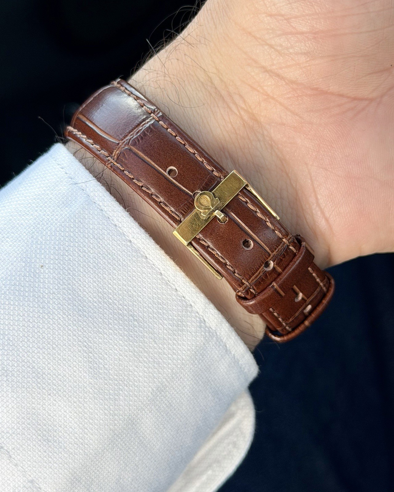 OMEGA 121.001 Vintage Swiss Made Manual Wind Gold Plated 36mm Small Sec
