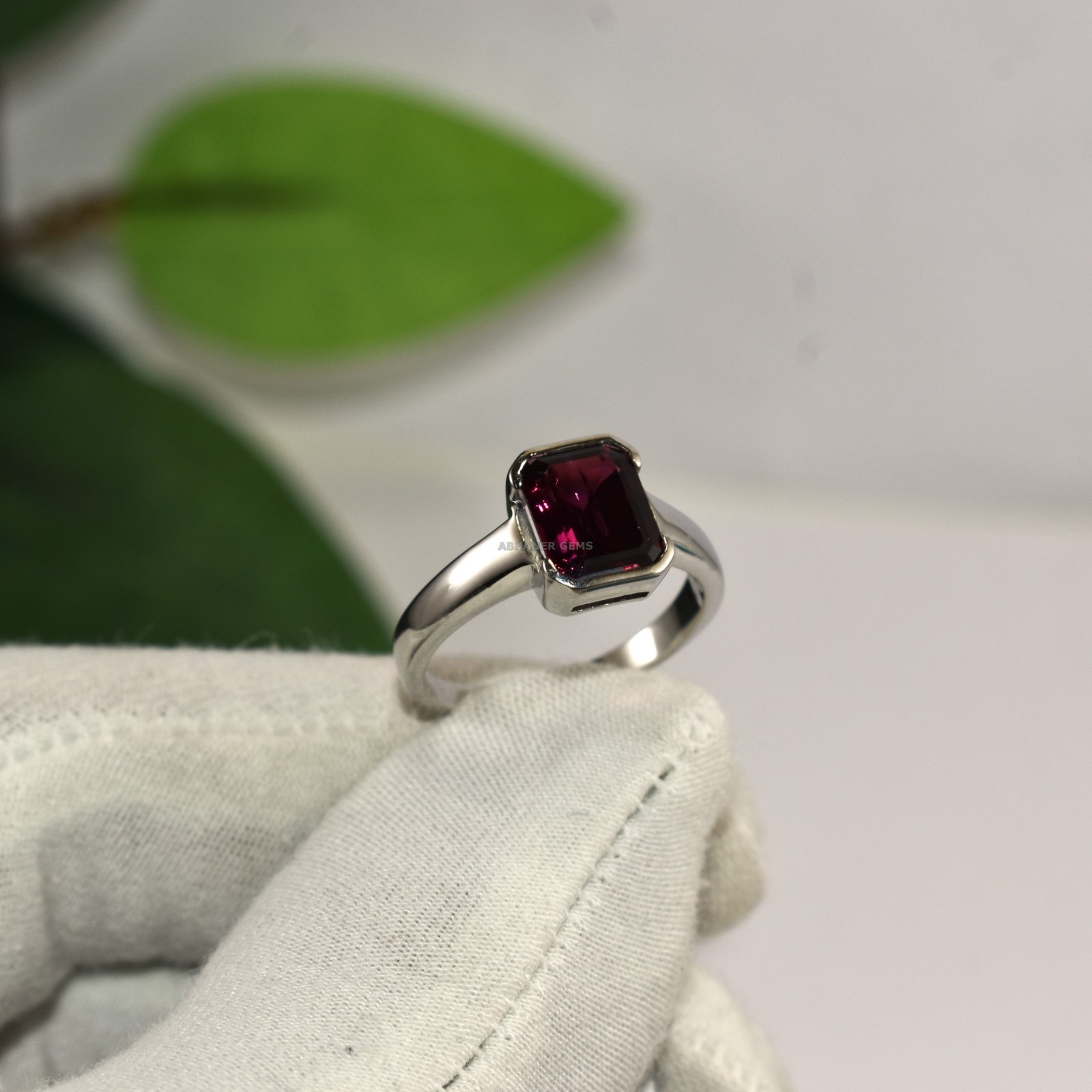 Gorgeous Garnet 925 Sterling Silver Ring Innovative Classic Handmade Jewelry