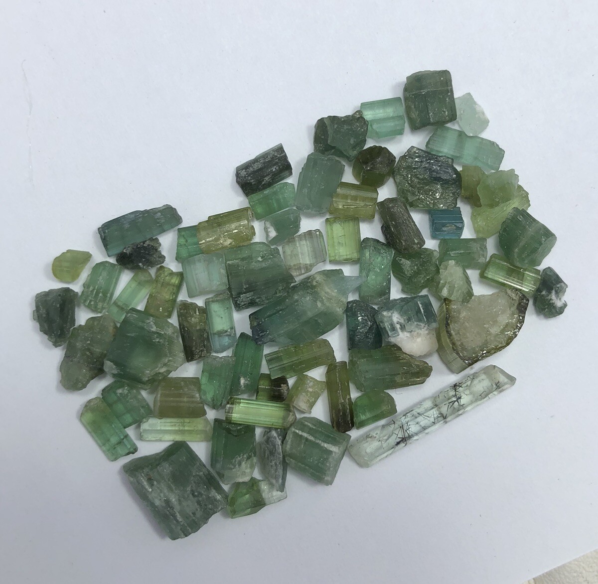 38 Carat Faceted Quality Natural Tourmaline Rough Lot from AFG Loose Gemstone