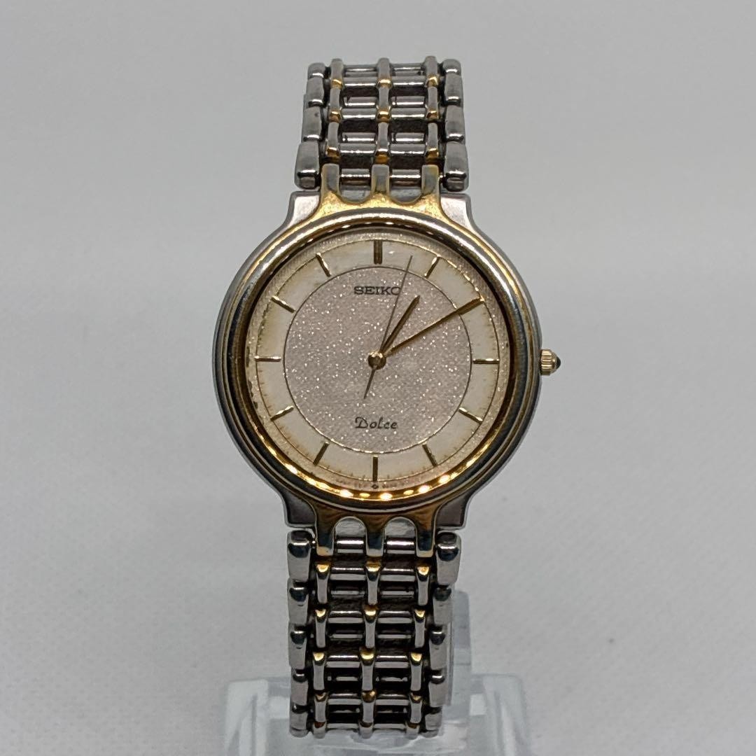 Excellent condition, fully functional Seiko men’s vintage watch, glittery wh