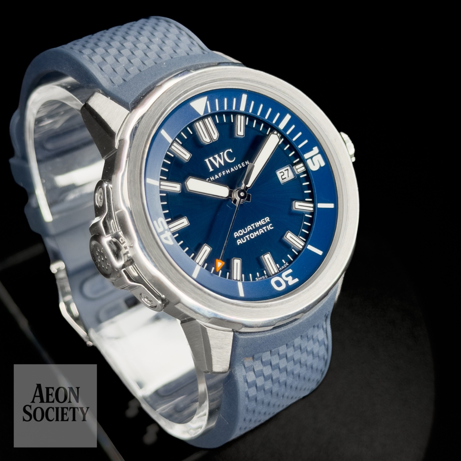 IWC Aquatimer Automatic Blue Dial Men’s Dive Sports Watch Full Set – IW328801