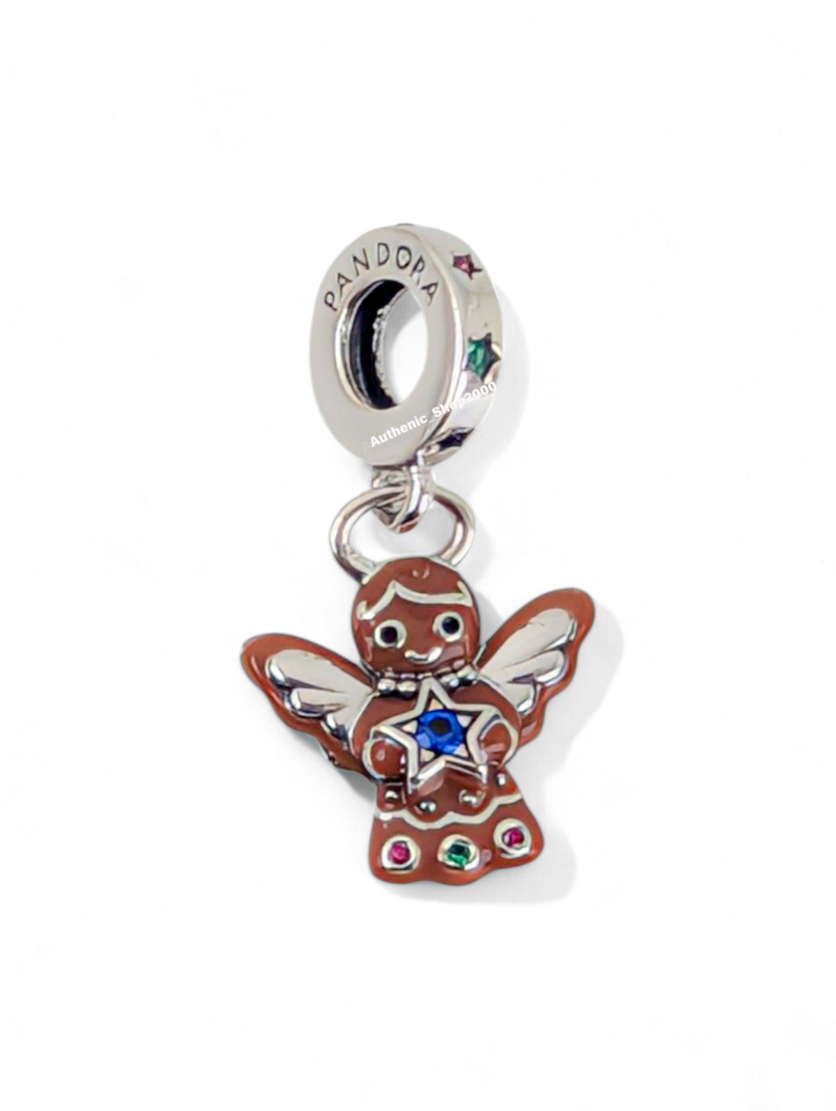 New 100% Authentic PANDORA 925 My Sweetheart Gingerbread Angel Charm 794247C01