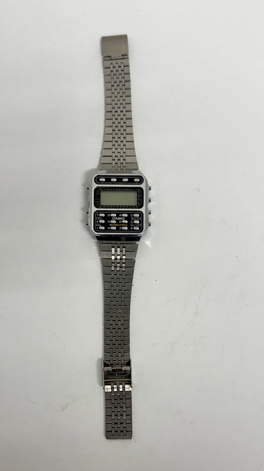 Casio CFX-200 Scientific Calculator Watch Vintage 197 Model, Made in Japan 1983
