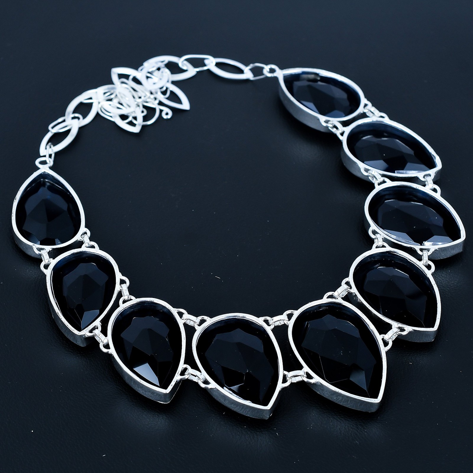 Iolite 925 Sterling Silver Pear Gemstone Handmade Jewelry Necklace 18″ AAB 1038