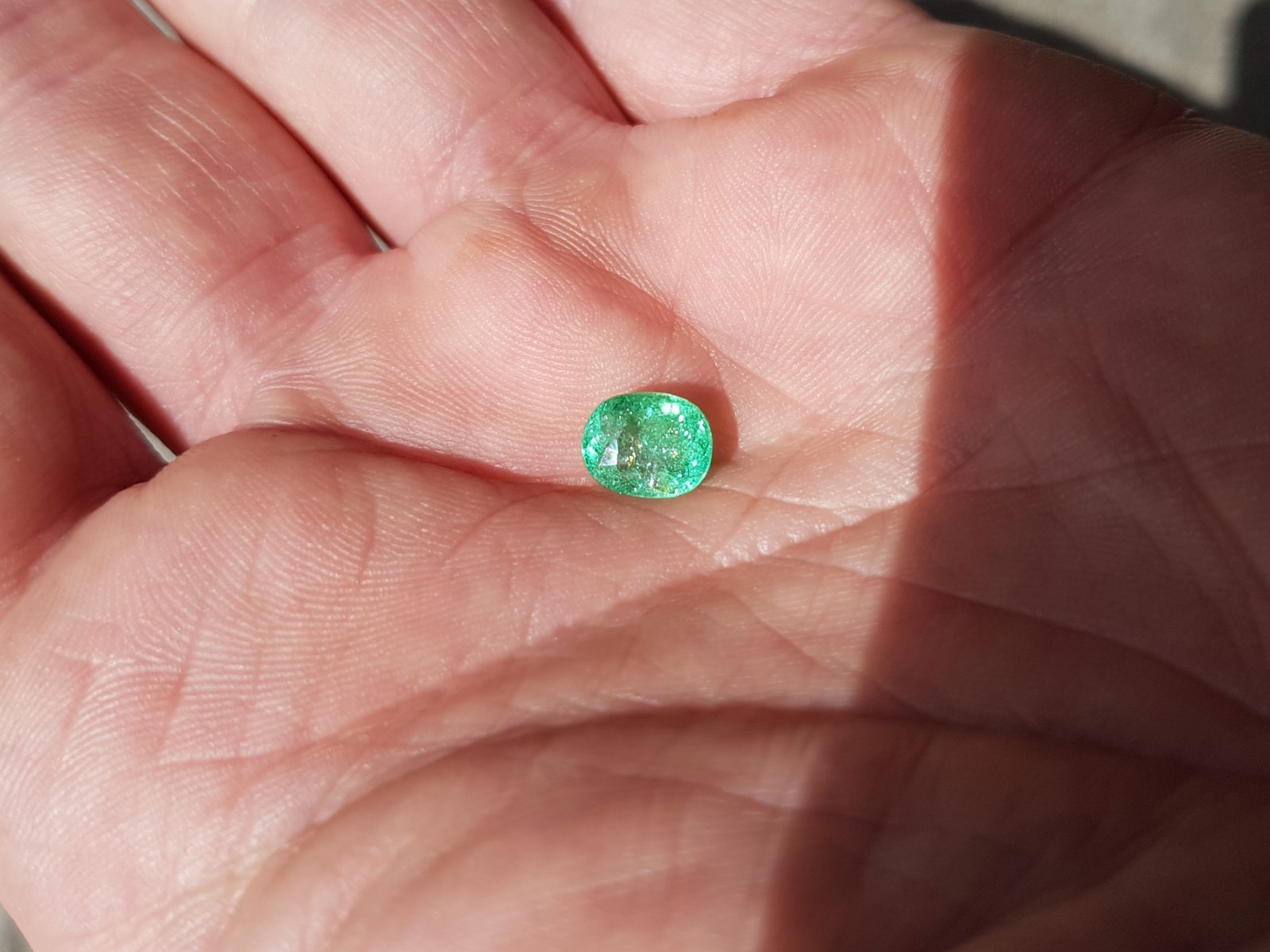 cert. COPPER PARAIBA TOURMALINE 2,09ct NEON GREEN BLUE