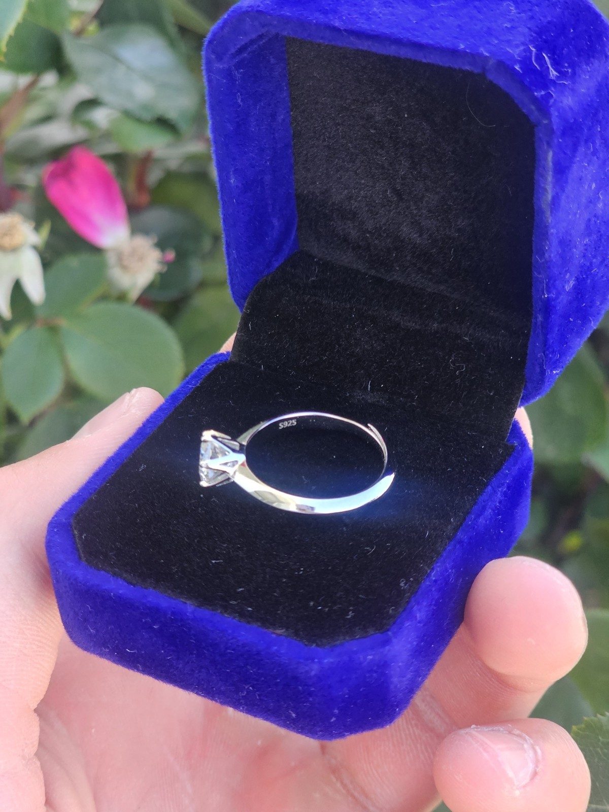 VVS1 Moissanite Engagement Ring