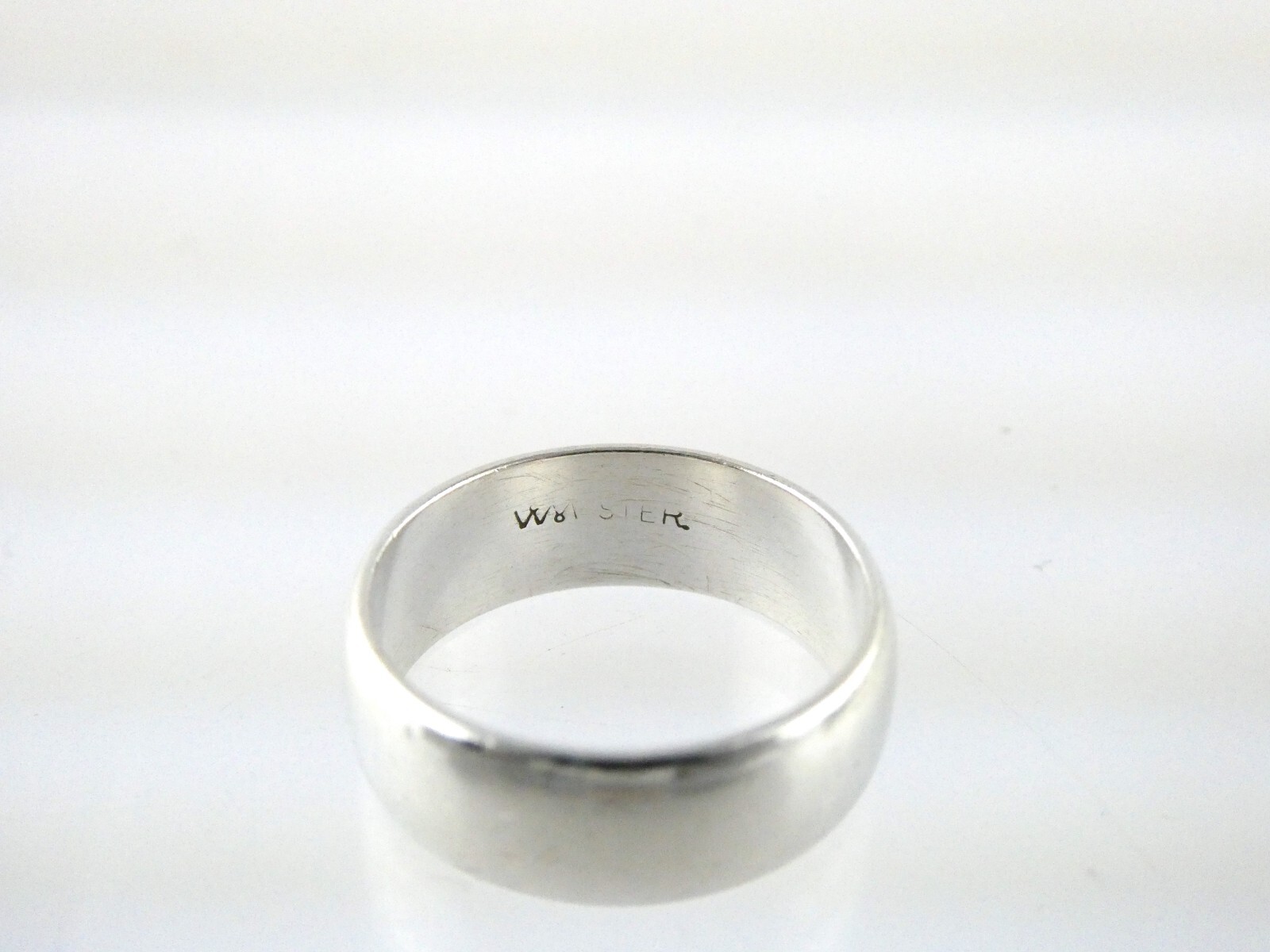 Wheeler Manufacturing Sterling Silver Band Ring 925 Size 5.5 Weighs 3.6g 6.09mm