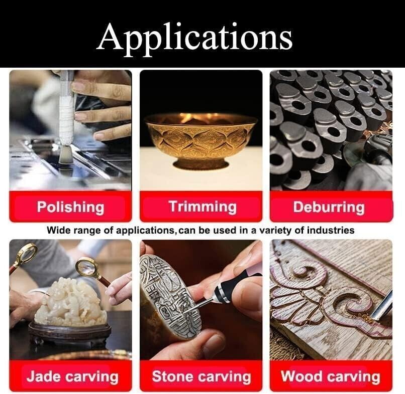 Cordless USB-Rechargeable Mini Electric Engraving Pen with 33 Bits – DIY Tool