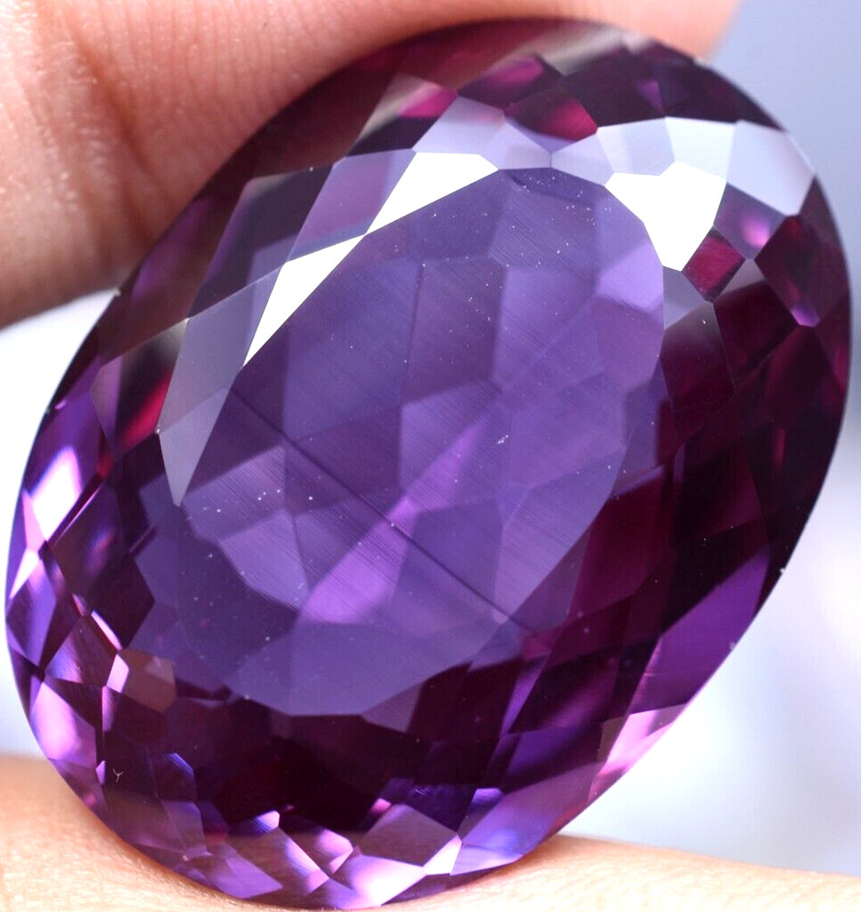 VVS 75.80 Ct Natural Color Change Alexandrite Flawless Certified Loose Gemstone