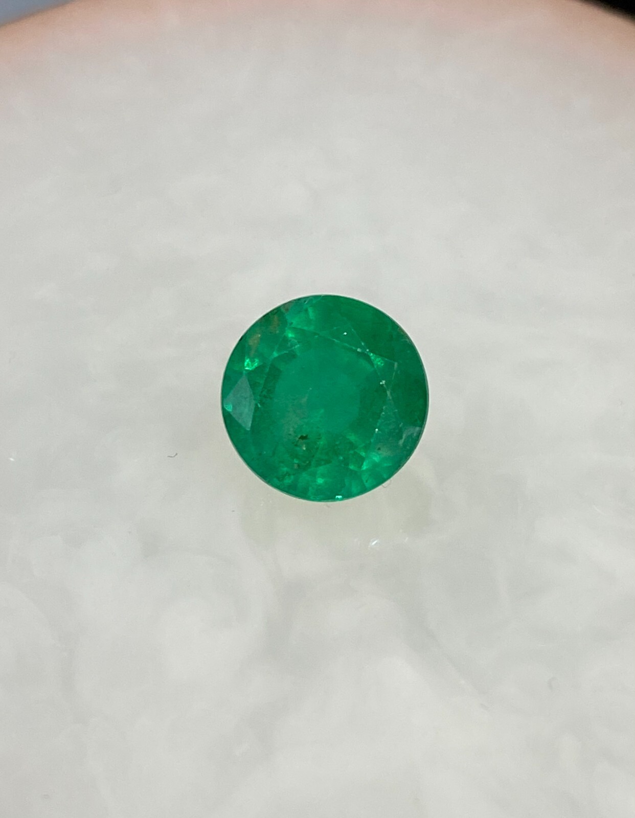 10.6MM Natural Round Emerald, Zambia origin, 4.95CTS, emerald for wedding ring.