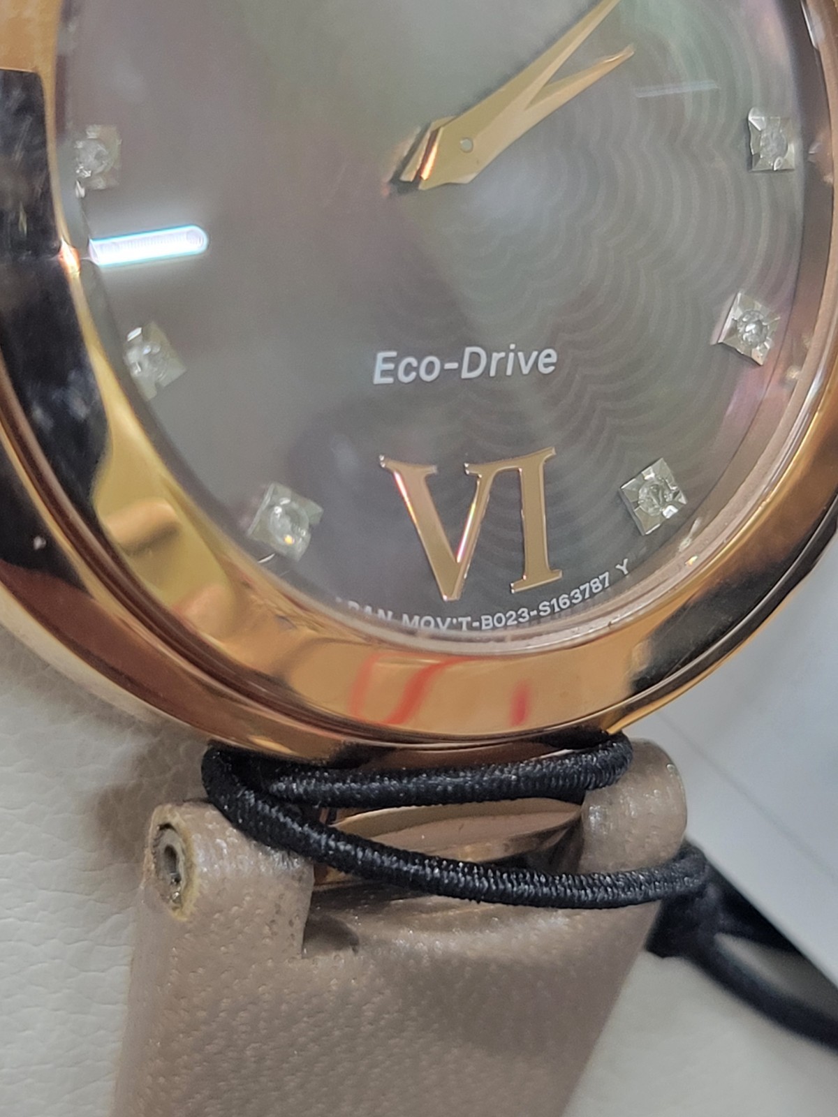 Citizen Capella EX1513-00Y 34mm Pink Gold-Tone Stainless Steel Case with…
