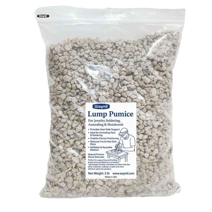 Jewelry Soldering Pumice, Annealing Pan Filler, Heat-Safe Metal 2 lb, vary