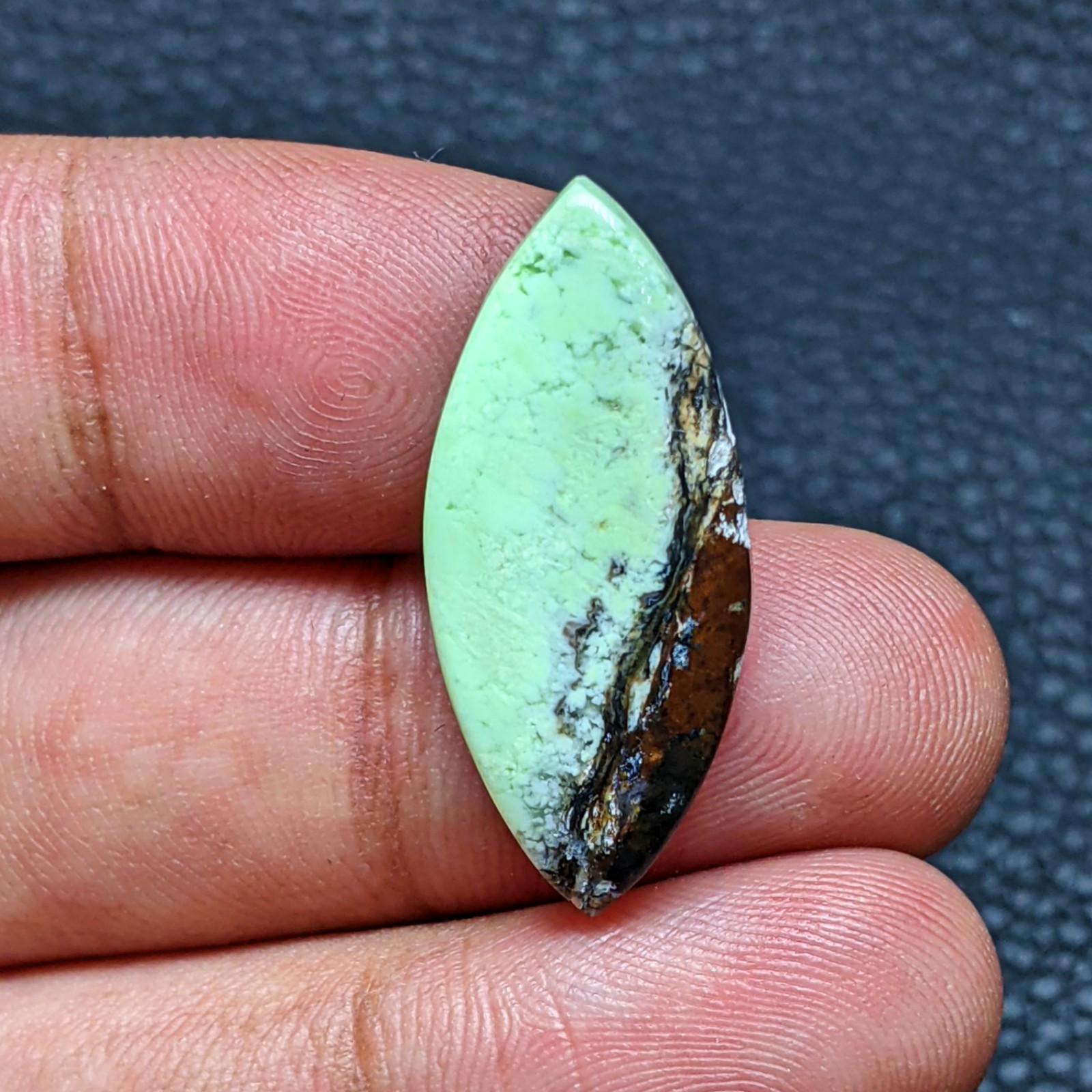 Natural Lemon Chrysoprase Marquise Shape Cabochon Loose Gemstone 27x10mm