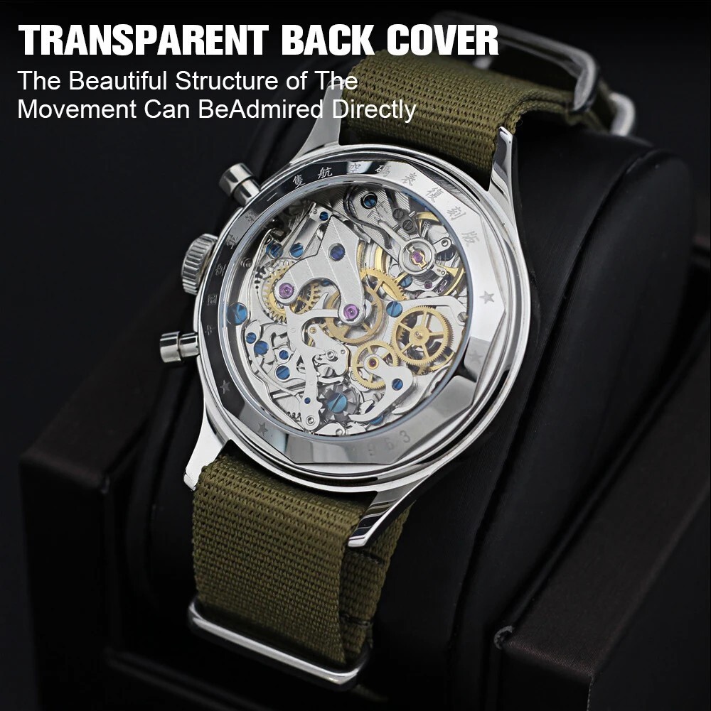 SEAKOSS 71Anniversary 38mm Acrylic Crystal No Gooseneck Vintage Mechanical Watch