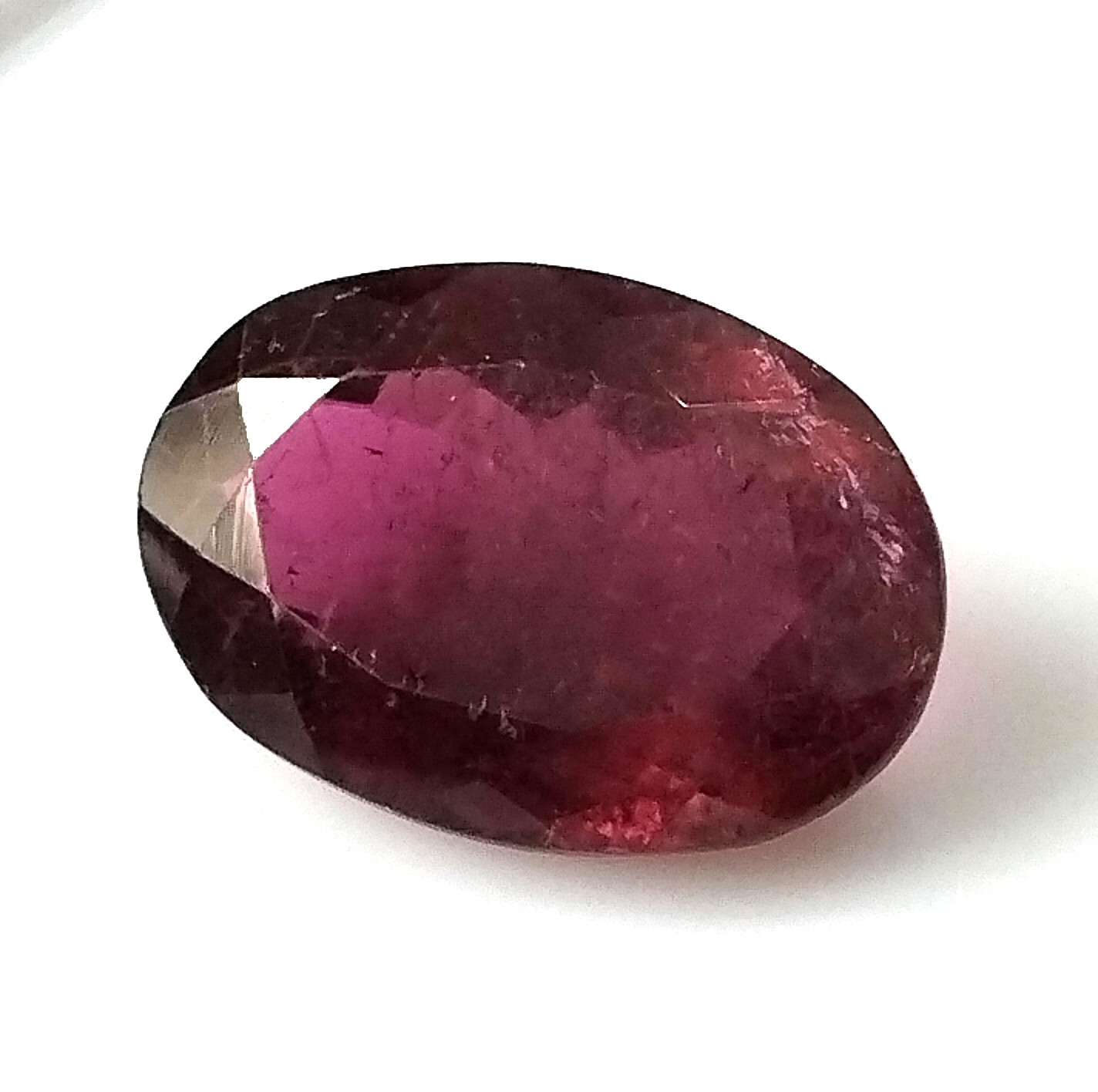 Natural Tourmaline Pink Oval 13X9 mm 4.40 Carat Faceted Untreated Loose Gemstone