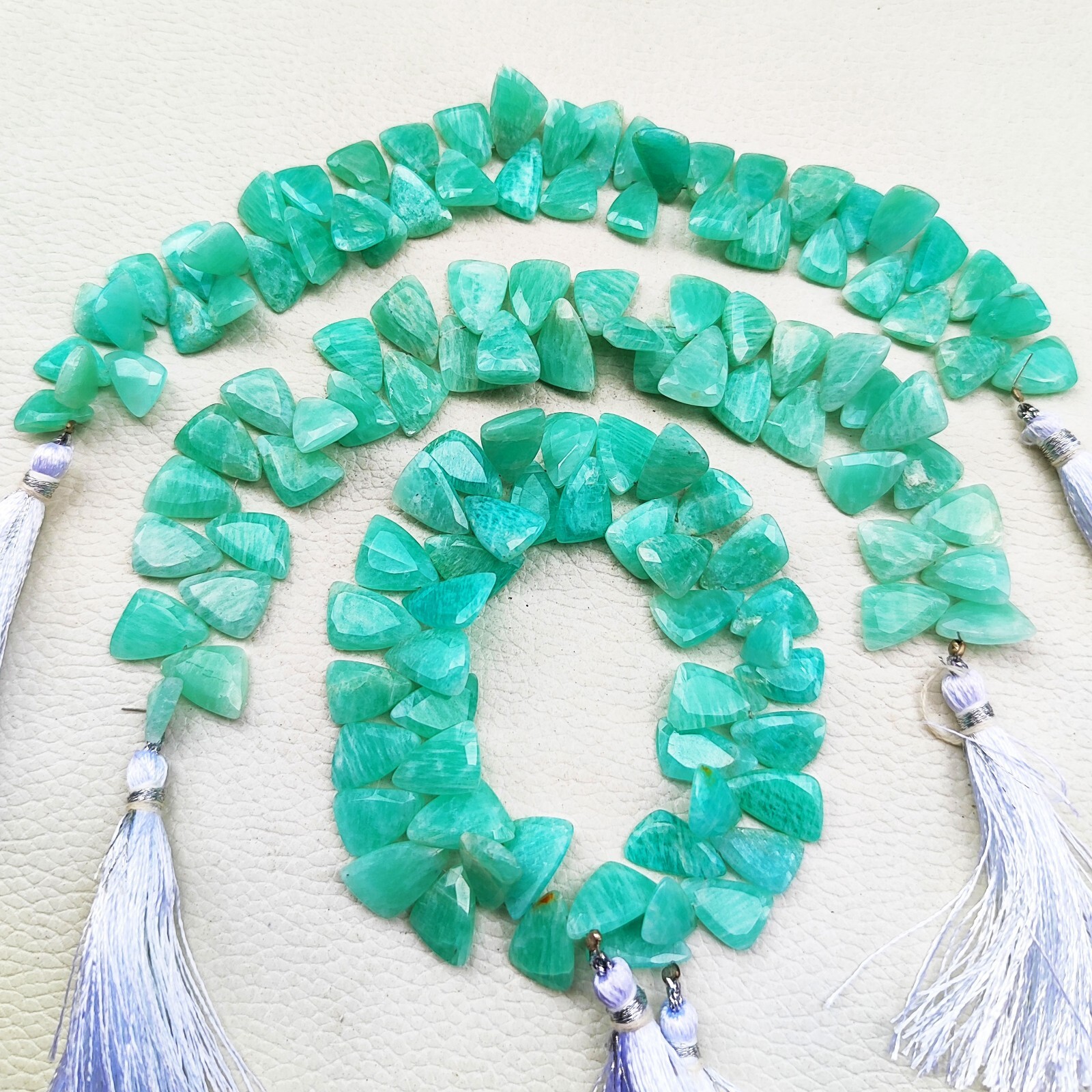 Natural Amazonite Gemstone 12×7 to 13×8 mm Faceted Sail Shape Beads 7″ Strand