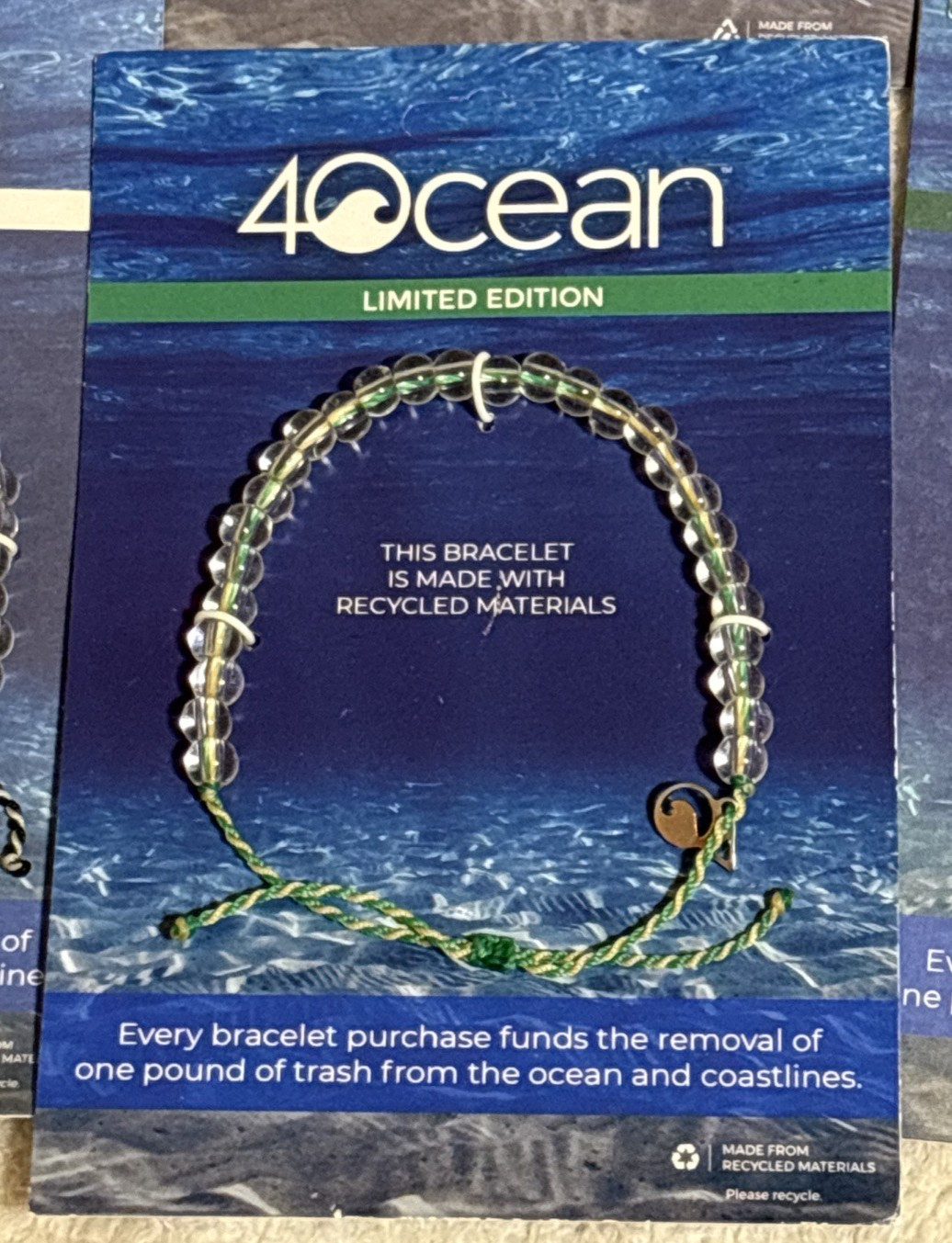 4Ocean Clear Bead Bracelets