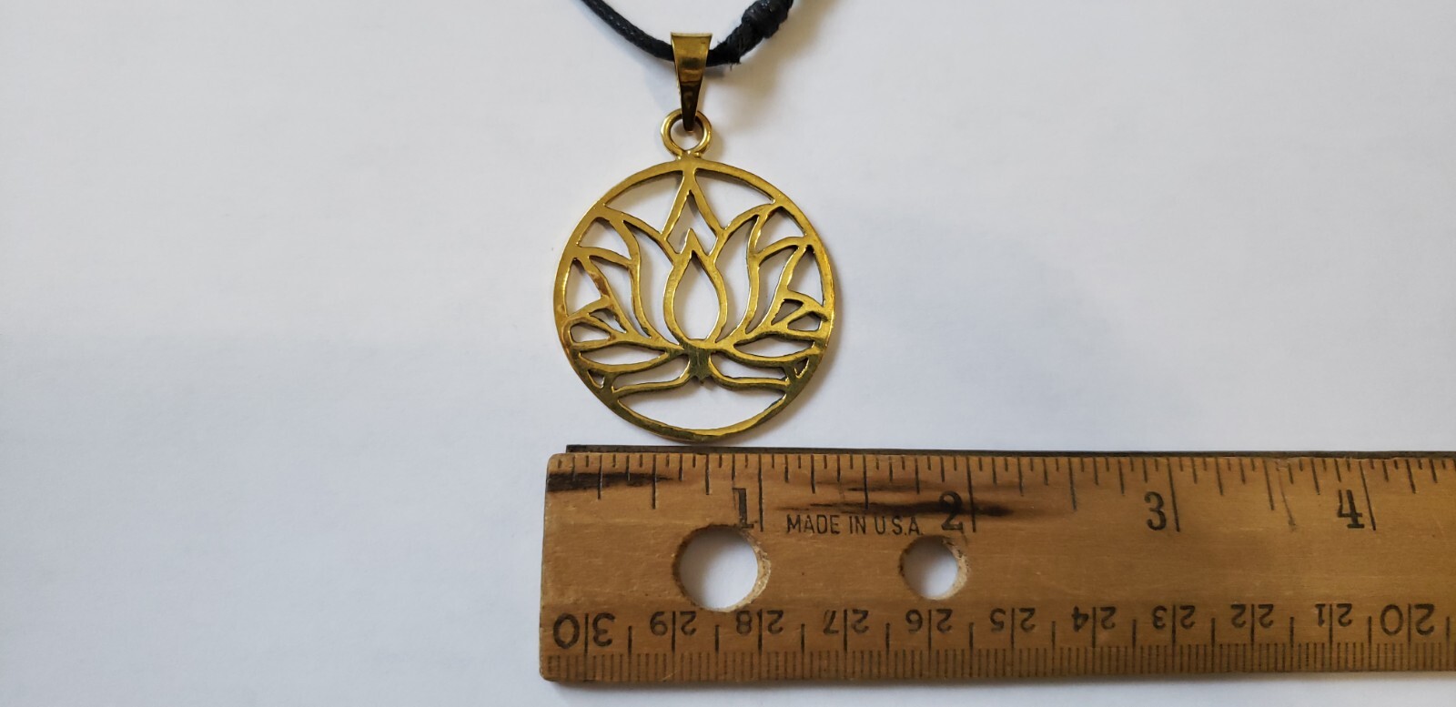 Handmade Southeast Asia Cambodia Ethnic Lotus Flower pendant necklace jewelry