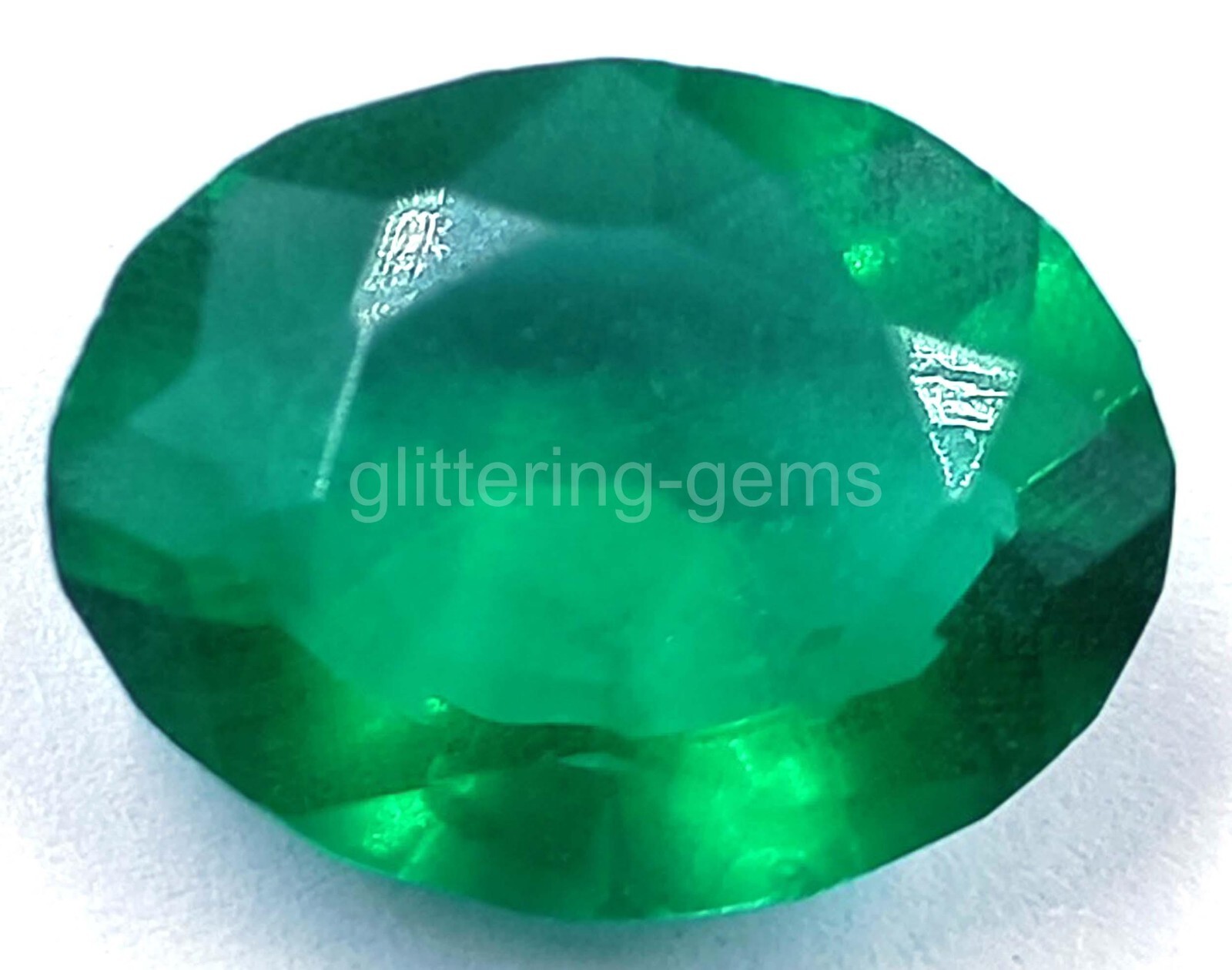 7.00 CT Pakistani Green Emerald IGL Certified Oval Cut Loose Gemstone 5JJV