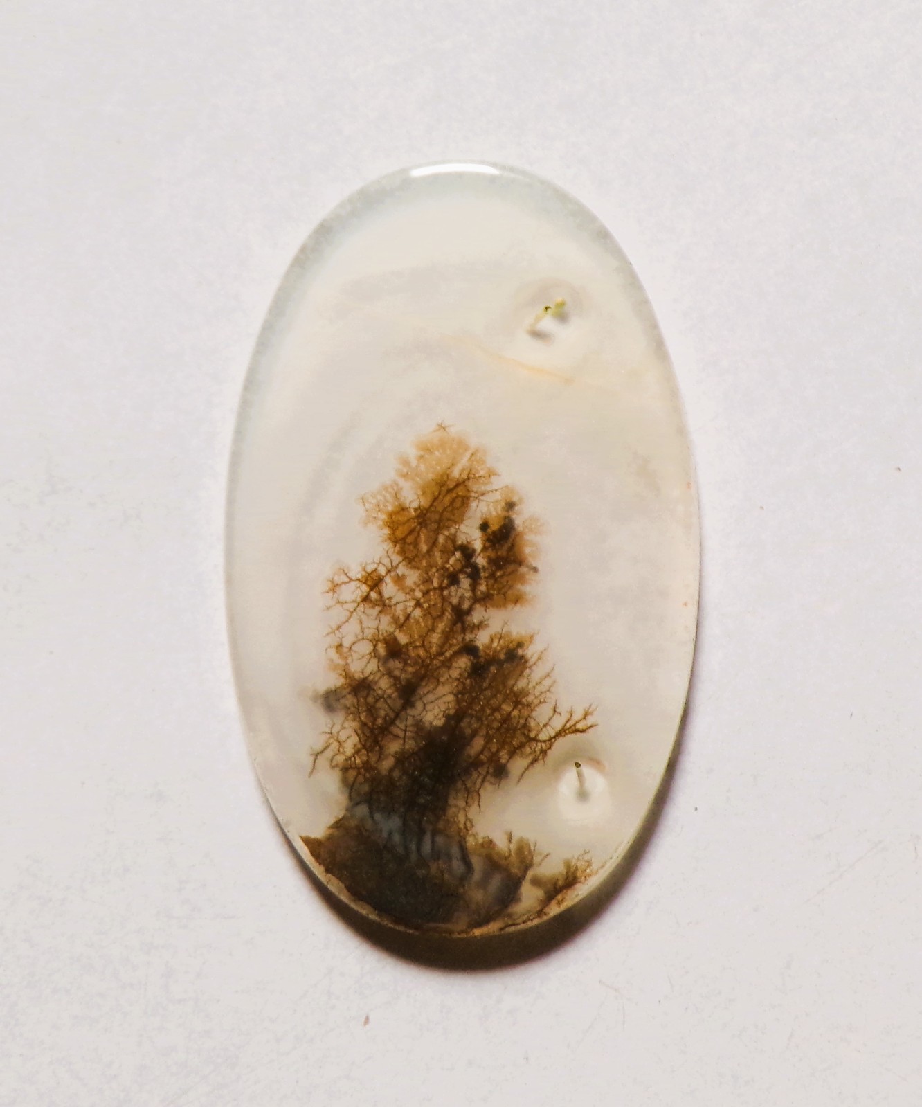11.70 Cts Natural Shazar Dendritic Agate Cabochon Loose Gemstone 31X19X2MM 130