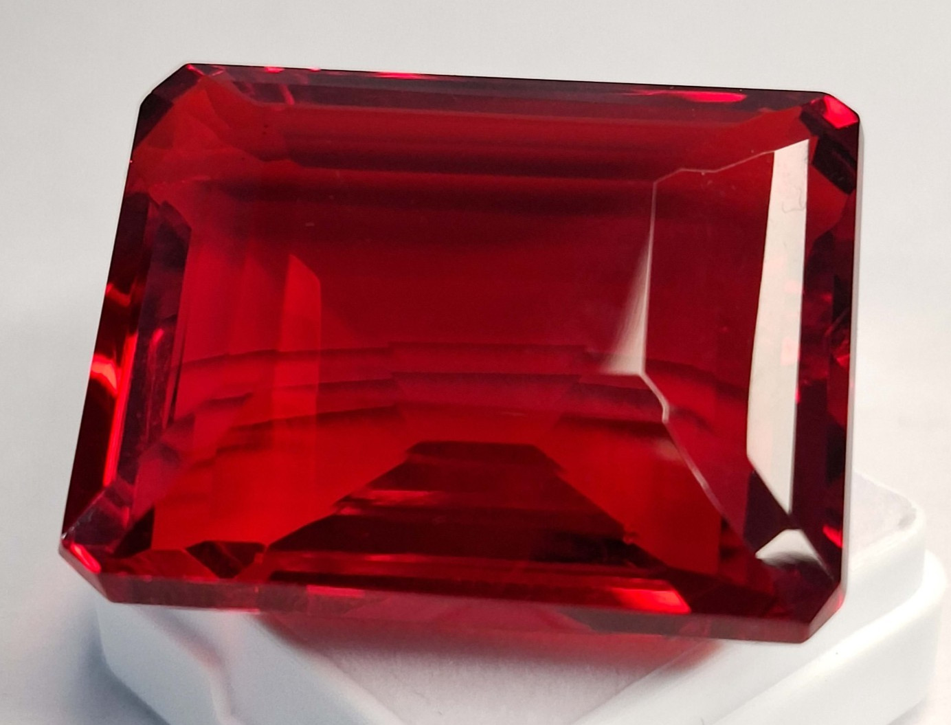 Red Topaz Emerald Cut 108-110 Ct Natural VVS Loose EGL Certified Gemstone RK893