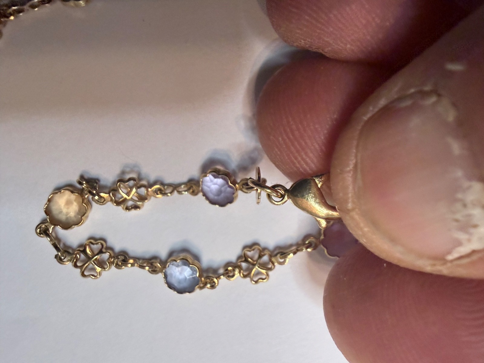 Gold Tone Weave Link Woven 6 in – 14 in Necklace AA#5