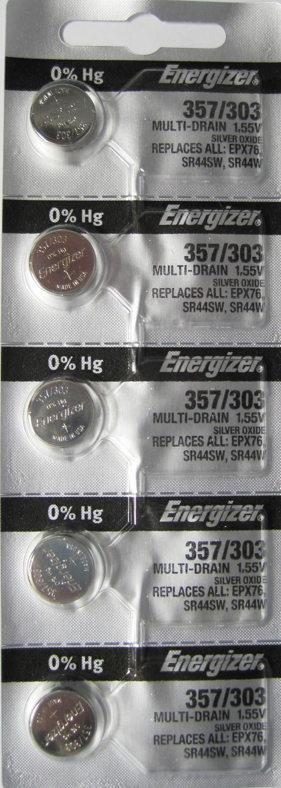 20 Energizer 357 SR44SW SR44W SILVER OXIDE BATTERY EPX76 A76