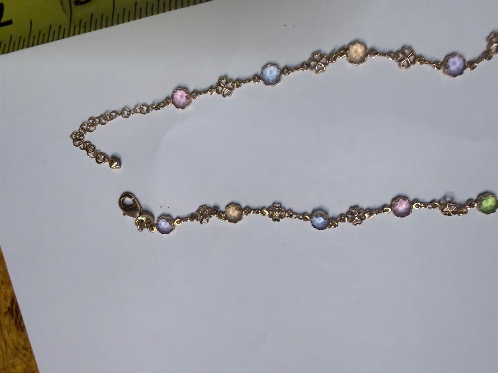 Gold Tone Weave Link Woven 6 in – 14 in Necklace AA#5
