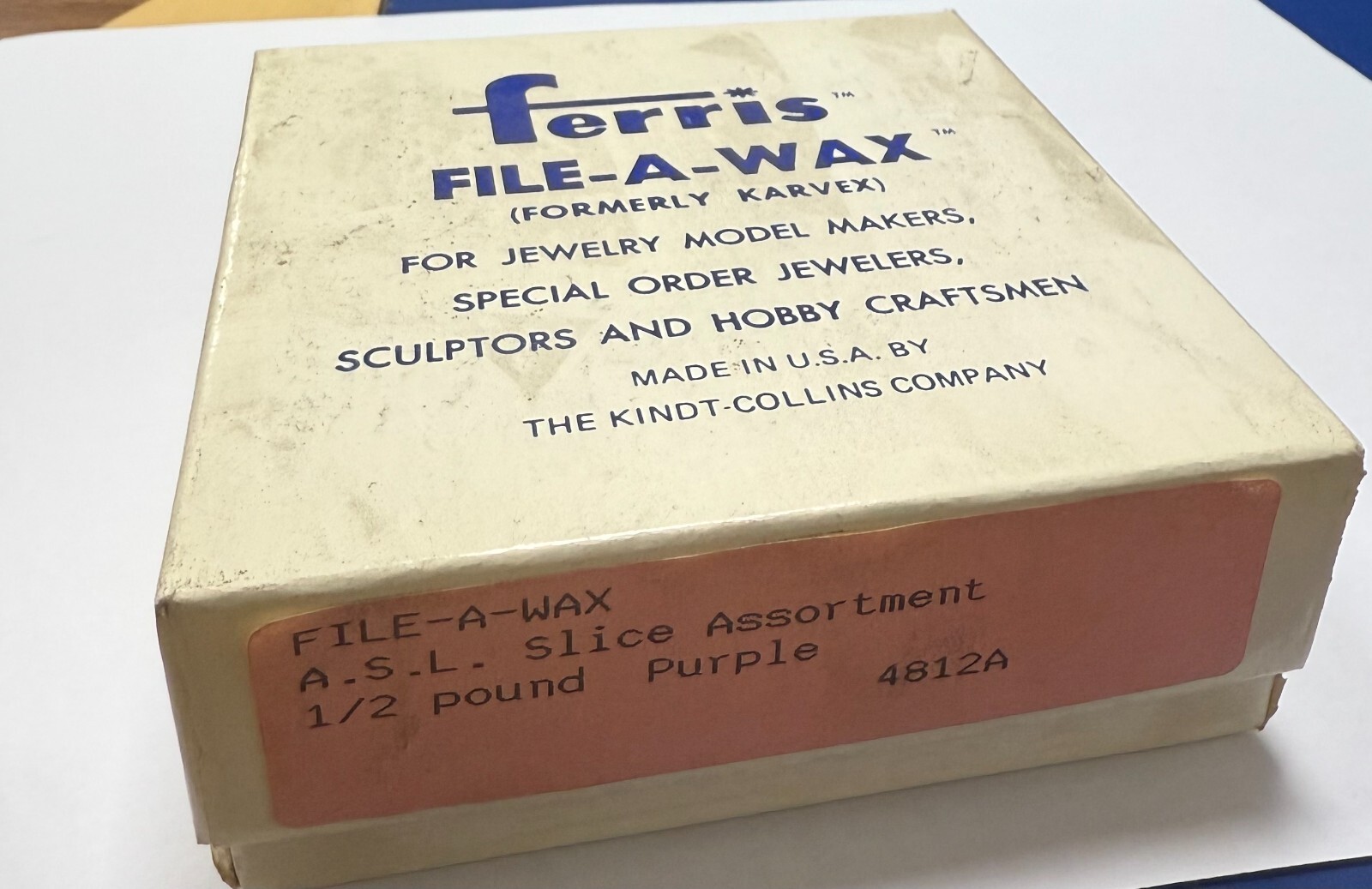 FERRIS FILE-A-WAX A.S.L SLICE ASSORTMENT PURPLE 1/2 LB