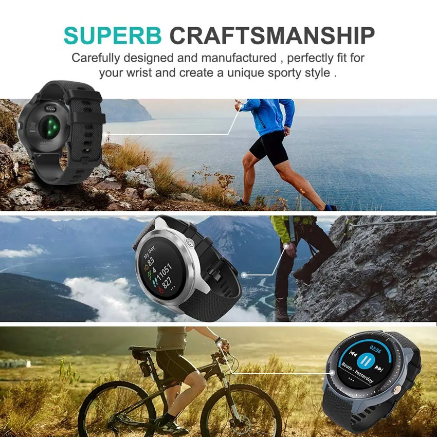 Replacement Sport Strap for Garmin Vivoactive 5 4 4S 3 Venu 3 3S 2S Vivomove 3