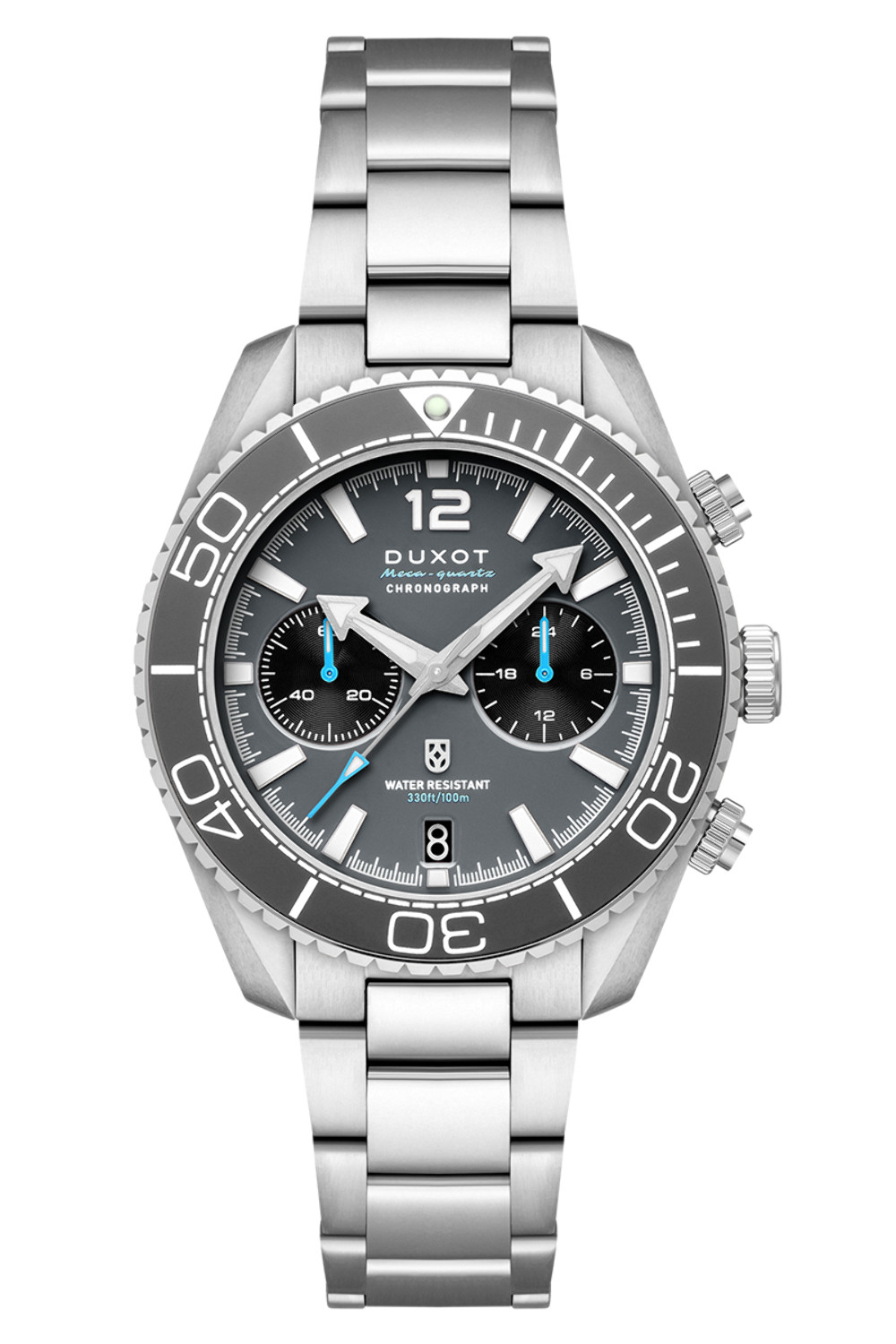 Tiburon Chronograph Grey / Stainless Steel | Grey Dial Wristwatch DX-2062-11