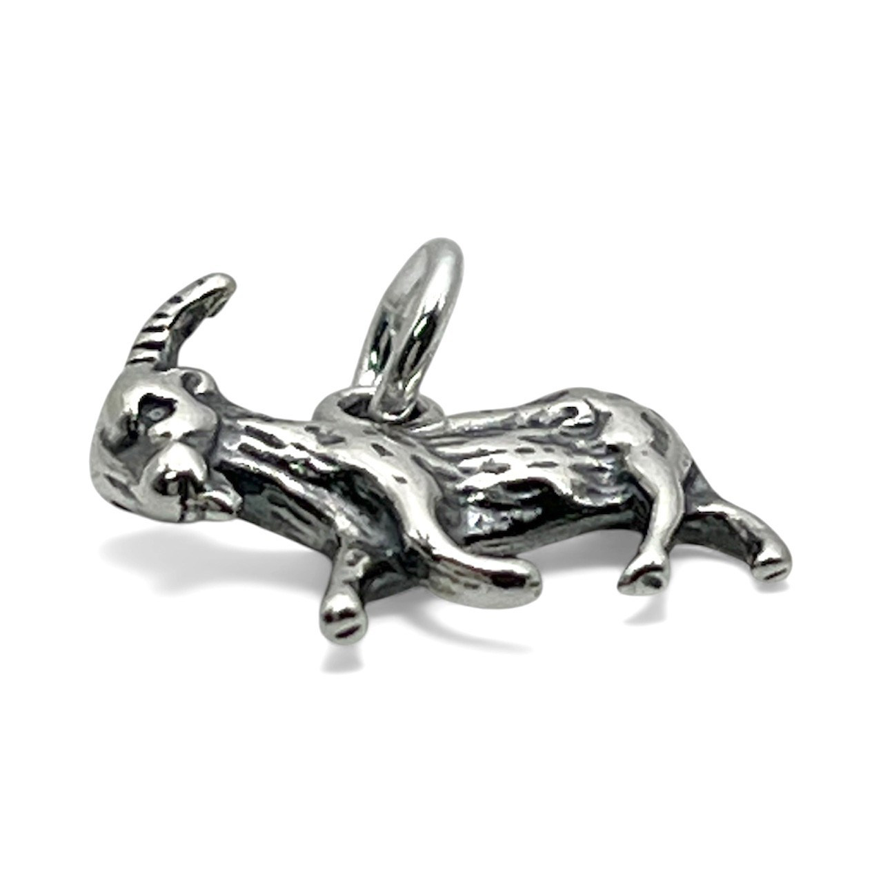 Sterling Silver Goat Charm Pendant Necklace #C65