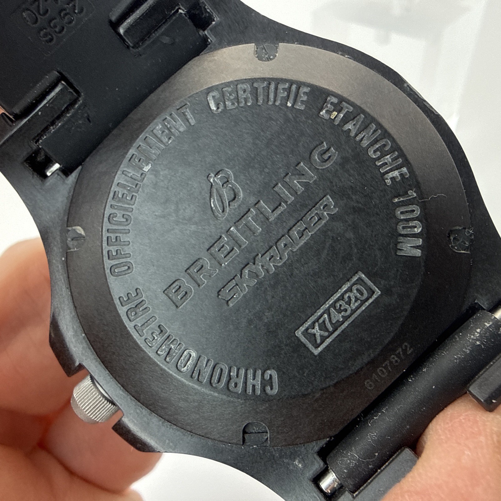 🔥BREITLING Colt Skyracer X74320 Brightlight case Quartz Men’s Watch #W291 Black