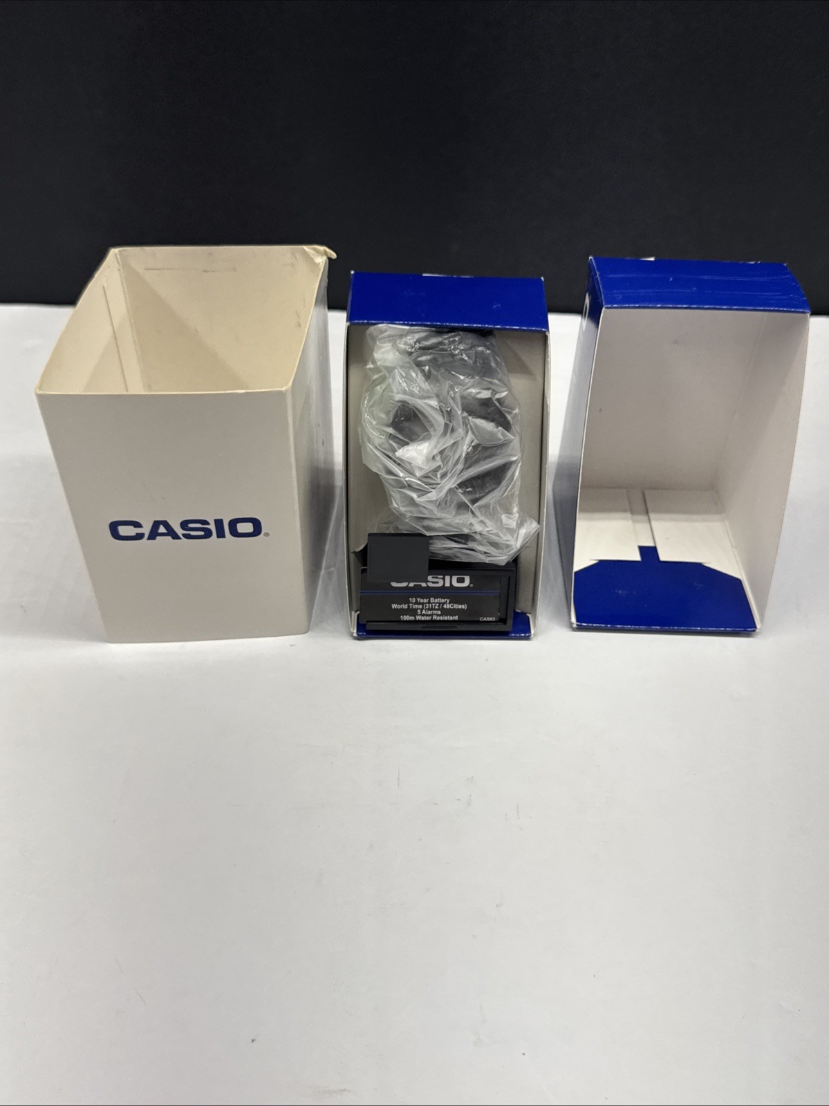 Casio AE-1200WH-1AVCF World Time Watch “Casio Royale” Black Digital NIB New