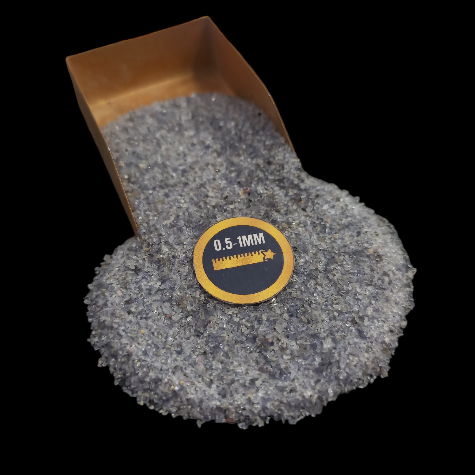 Natural Iolite gemstone crushed Coarse 0.5-1mm Gemstone For Jewelry Making