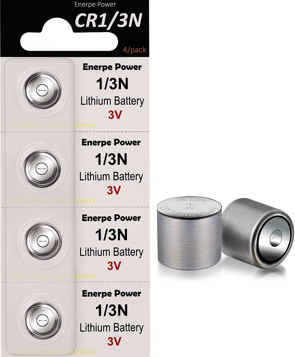 1/3N CR1/3N DL1/3N 3V Lithium Battery High Capacity for Laser Sights Pet-4-Pack