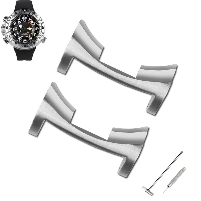 Steel Adapter for Citizen BN2021 BN2029 BN2024 Watch Lug Connector Metal Strap